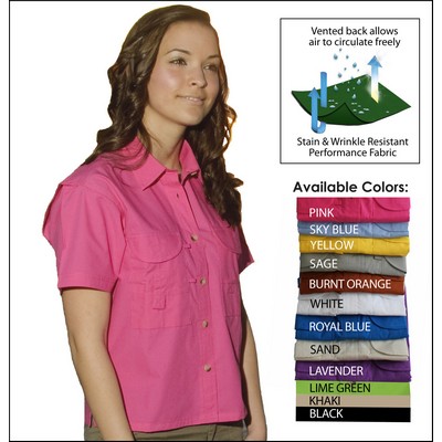 Tiger Hill Ladies' Poly/Cotton Long Sleeve Fishing Shirt