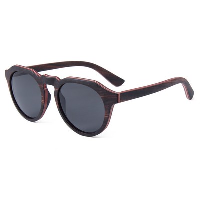 Ebony Wood Sunglasses - Smoke Polarized Lenses - Ebony Wood Frames