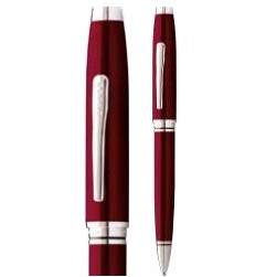 Coventry Red Lacquer with Chrome Appointments Ballpoint Pen