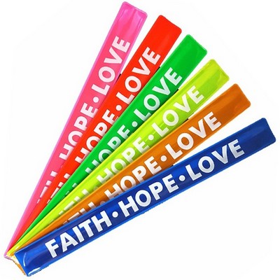 PVC Reflective Slap Bracelet