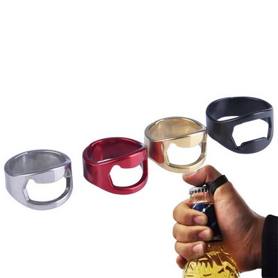 Stainless Steel Beer Ring Finger Bottle Opener