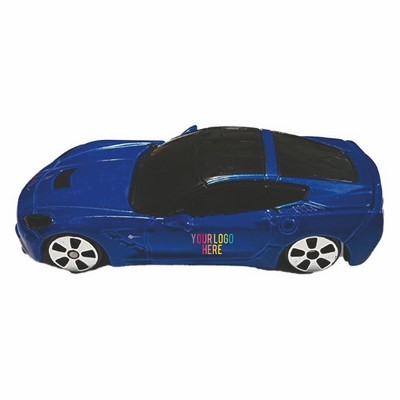 1:64 Scale 3" C7 2015 Chevrolet® Corvette - Blue with Full Color Graphics (Both Doors) (u)