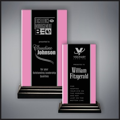 8" Narrow Side Stripes Pink/Black Award