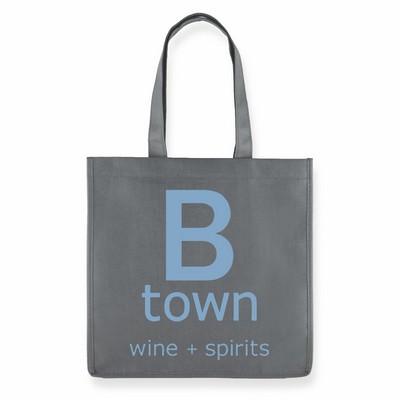 6 Bottle Non Woven Wine Tote - Grey