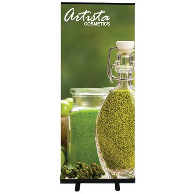 Retractable Banner Stand ORIGINAL 24" BLACK