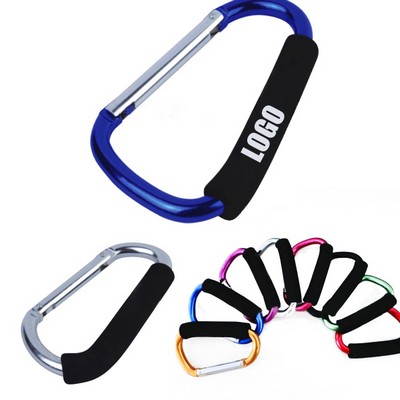 Large 5.5" x 4.7" Aluminium D-Shape Straight Gate Carabiner