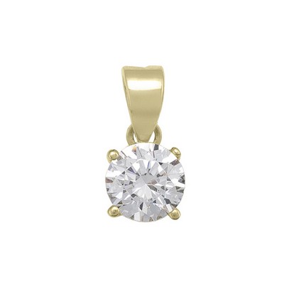 10K Gold Cubic Zirconia Pendants - 1.0gm