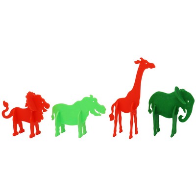 3-D Jungle Puzzles, Set of 4 - 1 color Imprint