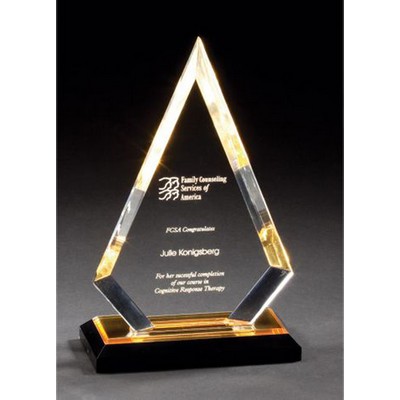 Impress Reflections Acrylic Arrowhead Award, Gold, Small (5-1/4" x 8-3/4")