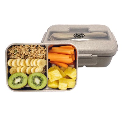 Wheat Straw Lunch Box With Utensils