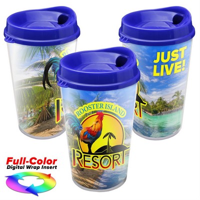 16 Oz. Sentinel Tumbler w/Full Color Insert & Auto Sip Lid