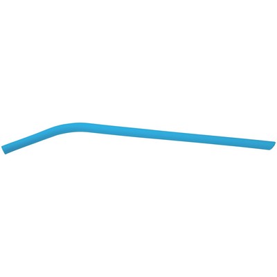 10" Blue Small Silicone Straw