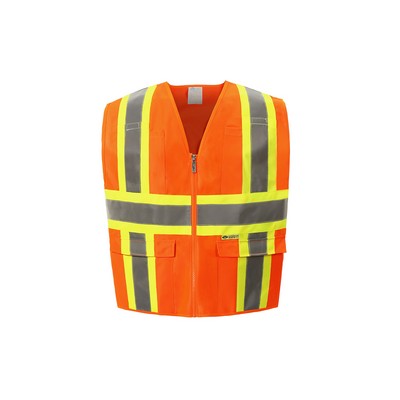 Orange Contrast Hi-Vis Vest