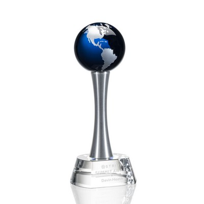 Willshire Globe Award - (S) Optical/Blue 7½"