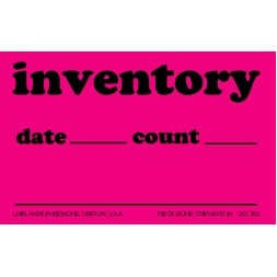 Inventory Matte Paper Labels - 2.5" x 4"