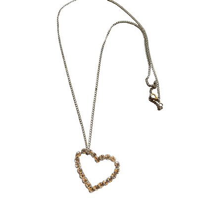 Rhinestone Heart Pendant