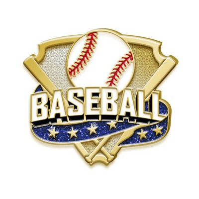 Custom Design Die Struck Soft Enamel Baseball Trading Lapel Pins 1 1/2"