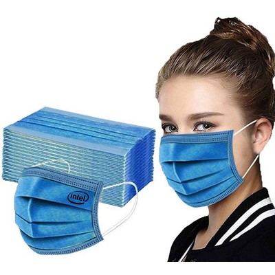 Disposable Masks In Dark Blue, Black, Red, Pink, Gray, Blue - Printed