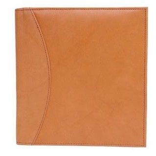 Ashlin® Designer Peterborough Refillable Sustainable Leather Cover w/Journal/Pocket/Pen Loop