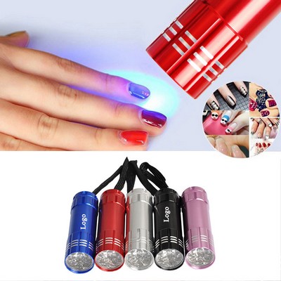 Mini 9 LED Nail Gel Dryer Flashlight Therapy Lamp