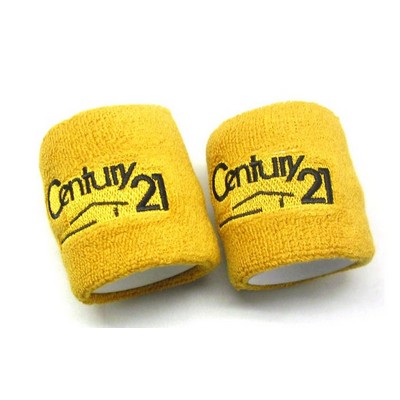 Sports Wristbands Sweat Bands for Athletic Men & Women - Stretchy Cotton Terry Cloth for Working Out