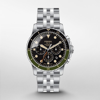 Fossil FB-01 Chrono Men's Stainless Steel Sport Watch