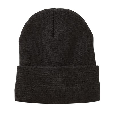 Sportsman™ Jersey Lined 12" Knit Beanie (Blank)