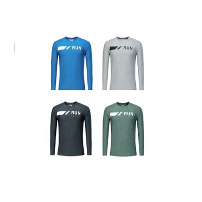 Men's Running Long Sleeve T-Shirt - Stock Style 2