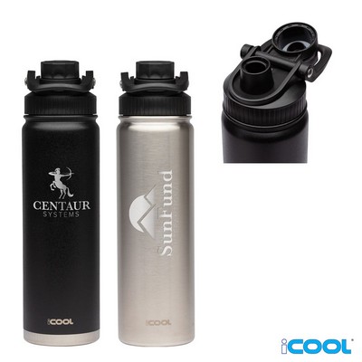 iCOOL Durango 24 oz. Double Wall, Stainless Steel Water Bottle