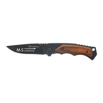 Smith & Wesson® Wood Handle Folder