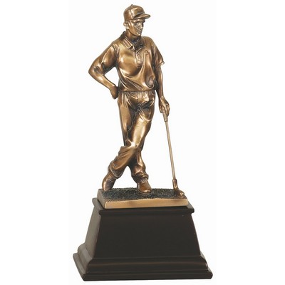 13" Bronze Male Golf Resin Award