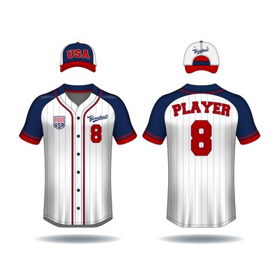 Baseball Jerseys, Full Customization, Fully Sublimated and Cut and Sew/Tackle Twill/Embroidery