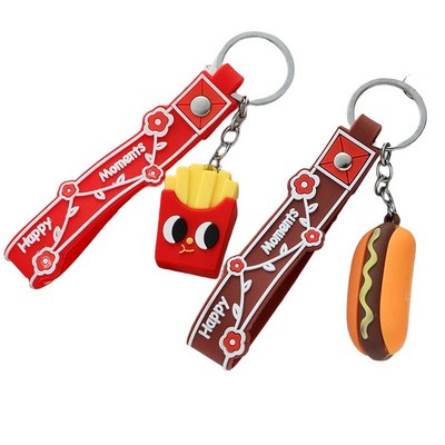 Creative Soft Rubber Candy Toys PVC Key Ring