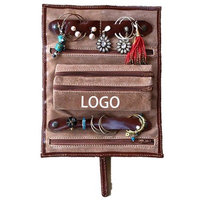 Multi Functional Portable Leather Jewelry Organizer