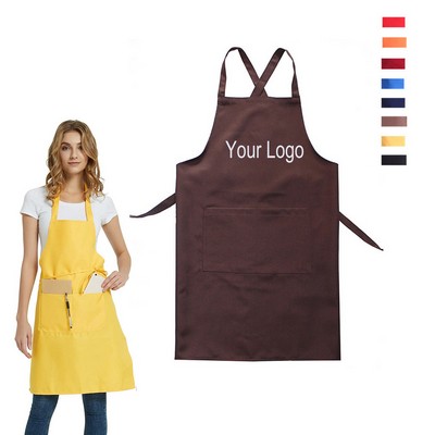 Unisex Chef Kitchen Apron Cooking Aprons with Pockets