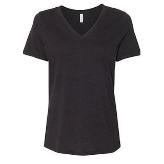 BELLA+CANVAS® Women's Relaxed Heather CVC V-Neck Tee