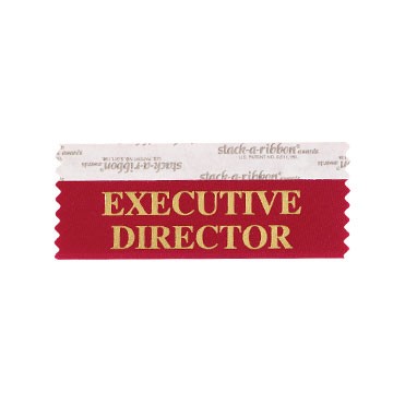 Executive Director Stk A Rbn Maroon Ribbon With Gold Imp