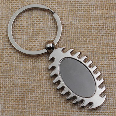 Oval Skeletal Shaped Keyring