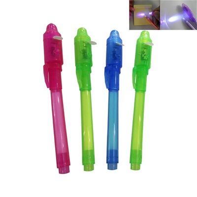 Invisible Ink Marker Spy Pen with UV Lamp Tip