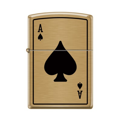 Zippo® Armor Brushed Brass Lighter w/Heavy Wall Case