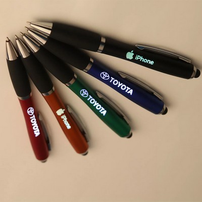 Stylus-407 Light Up Logo Ballpoint Pen