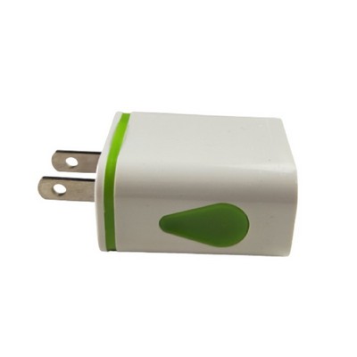 Colorful Dual Port USB Wall Plug Charger