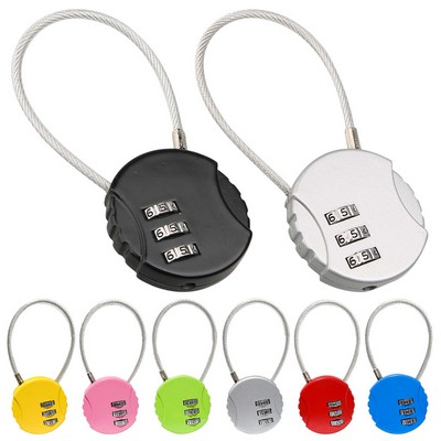 Digital Combination Steel Rope Lock