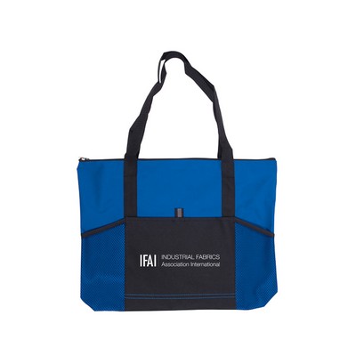 Jumbo Trade Show Tote Bag with Front Pockets