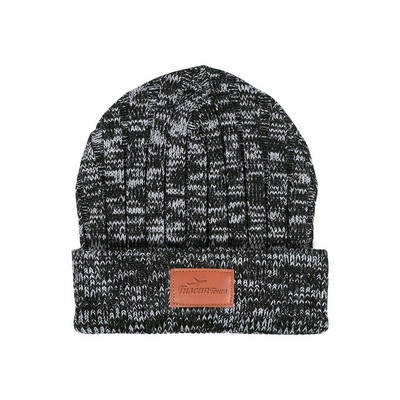 Leeman™ Heathered Knit Cuffed Rib Beanie