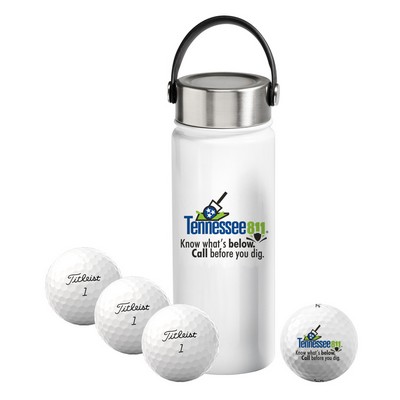 Titleist 4-Ball Metal Water Bottle