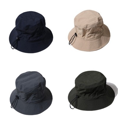 Folding Travel Fishing Bucket Hat with Adjustable Drawstring Design