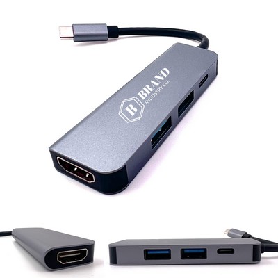 USB C Hub 4in1 Multi port Adapter