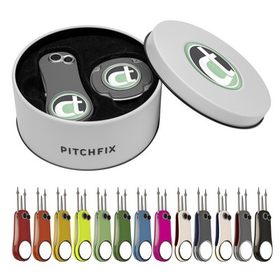 Pitchfix Fusion 2.5 Golf Divot Tool Deluxe Gift Set w/ Multimarker Chip