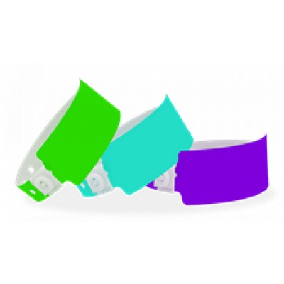 5/8" wide x 10" long - Wide Plastic Wristbands Printed 1/0